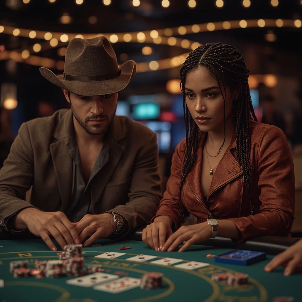 photo de deux joueurs de poker ARCANEBET CASINO