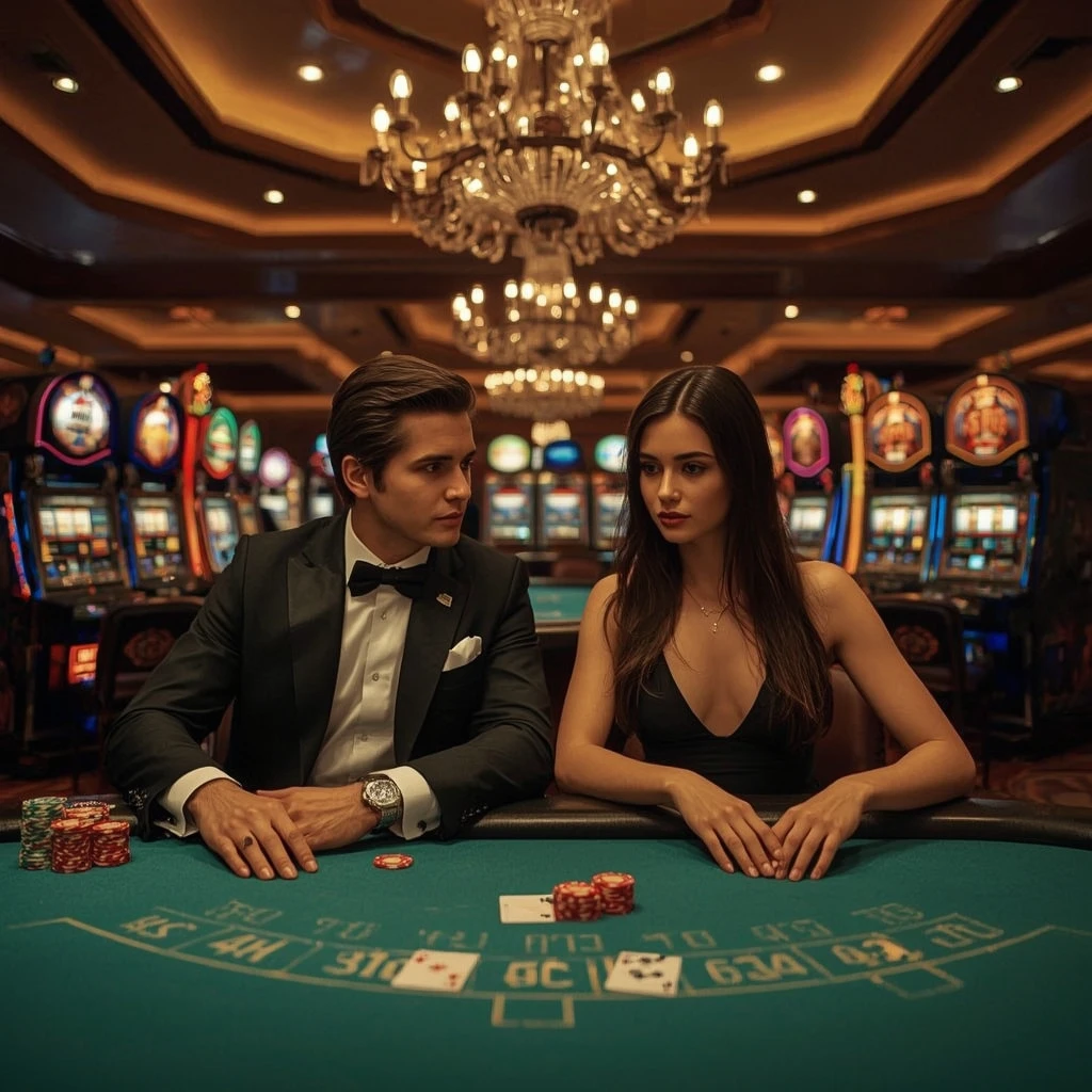 Deux joueurs de poker dans un Arcanebet Casino